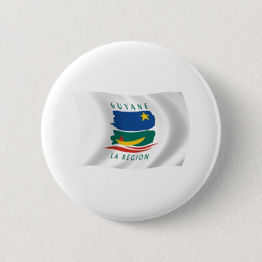 Schaltfläche für die Flagge von Französisch-Guayan Button (Vorderseite)