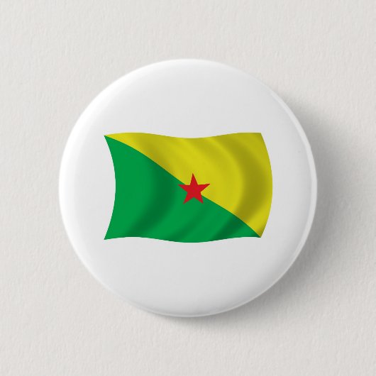 Schaltfläche für die Flagge von Französisch-Guayan Button (Vorderseite)