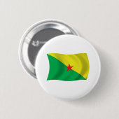 Schaltfläche für die Flagge von Französisch-Guayan Button (Vorne & Hinten)