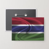 Schaltfläche für die Flagge von Gambia Button (Vorderseite/Rückseite)