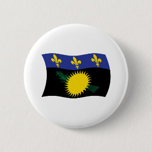 Schaltfläche für die Flagge von Guadeloupe Button