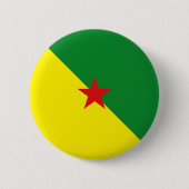 Schaltfläche für die Flagge von Guyane Fisheye Button (Vorderseite)