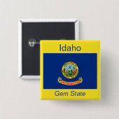 Schaltfläche für die Flagge von Idahoan Button (Vorne & Hinten)