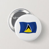 Schaltfläche für die Flagge von Saint Lucia Button (Vorne & Hinten)