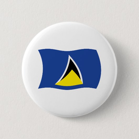 Schaltfläche für die Flagge von Saint Lucia Button (Vorderseite)
