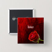 Schaltfläche für die gotische Rose Button (Vorne & Hinten)