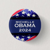 Schaltfläche für die Kampagne Michelle OBAMA 2024 Button (Vorderseite)