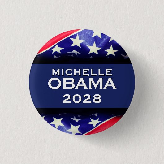 Schaltfläche für die Kampagne Michelle OBAMA 2028 Button (Vorderseite)