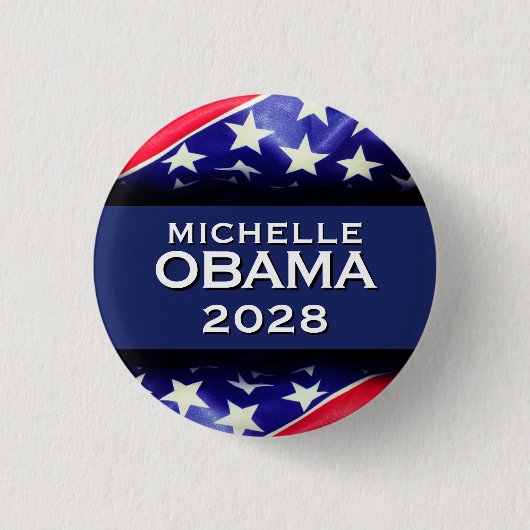 Schaltfläche für die Kampagne Michelle OBAMA 2028 Button (Vorderseite)
