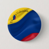 Schaltfläche für die kolumbianische Flagge Button (Vorderseite)