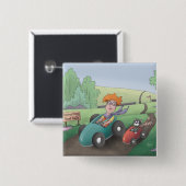 Schaltfläche für die Kundgebung der Cat Lady Road Button (Vorne & Hinten)