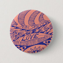 Schaltfläche für die Liebe 60er-Jahre