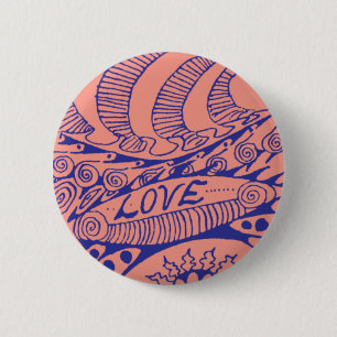 Schaltfläche für die Liebe 60er-Jahre Button