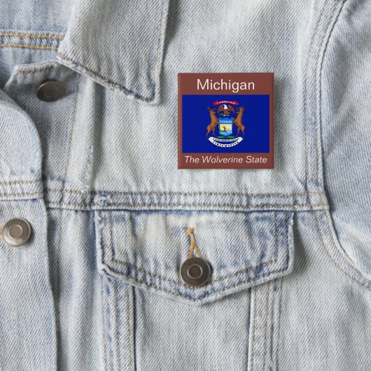 Schaltfläche für die Michigan-Flagge Button (Beispiel)