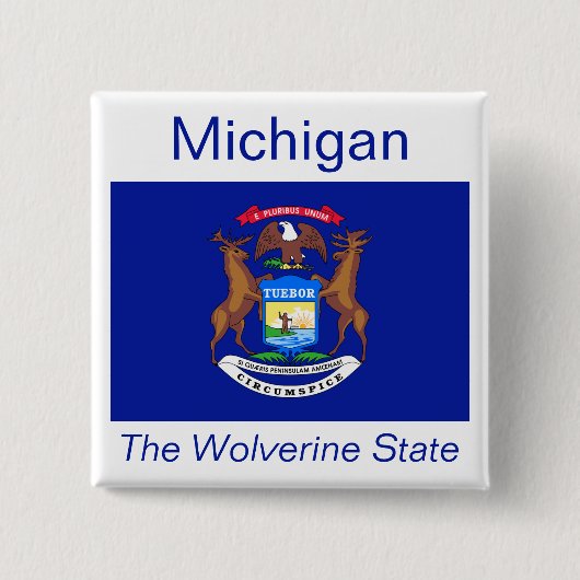Schaltfläche für die Michigan-Flagge Button (Vorderseite)