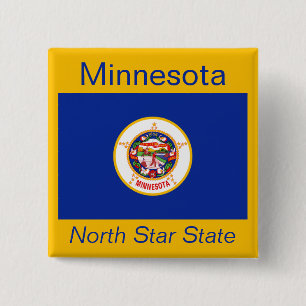 Schaltfläche für die Minnesotan-Flagge Button