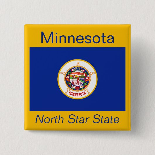 Schaltfläche für die Minnesotan-Flagge Button (Vorderseite)