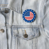 Schaltfläche für die nationale Flagge der USA Button (Beispiel)