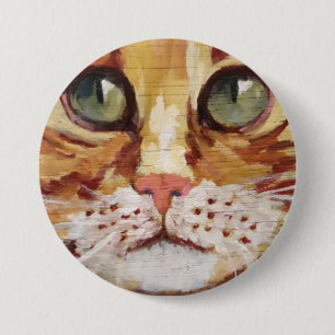 Schaltfläche für die Orange Tabby-Malerei Button