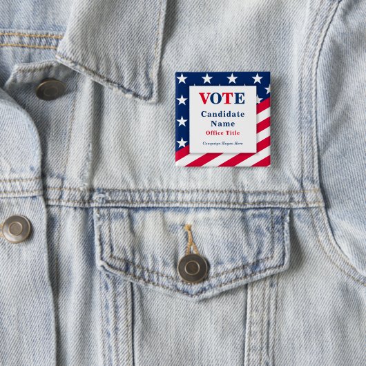 Schaltfläche für die patentierte Flag-Kampagne für Button (Beispiel)