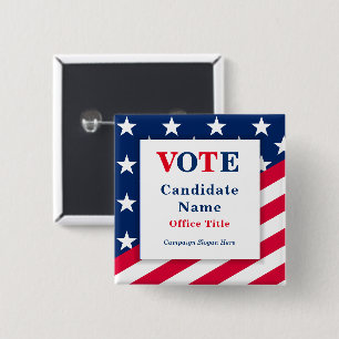 Schaltfläche für die patentierte Flag-Kampagne für Button