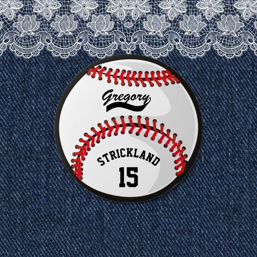 Schaltfläche für die personalisierte Baseball-Spor Button