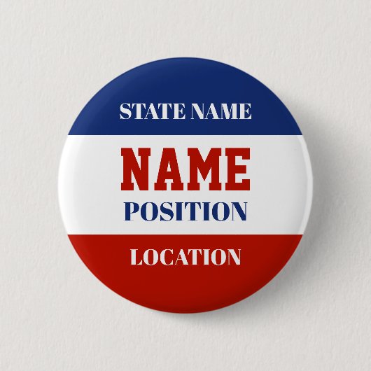 Schaltfläche für die personalisierte Wahlkampagne Button (Vorderseite)