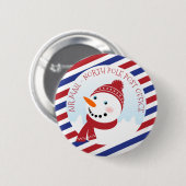 Schaltfläche für die Post Snowman Button (Vorne & Hinten)