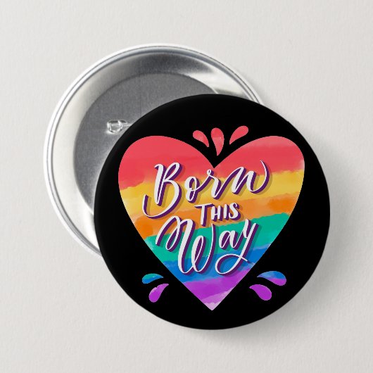 Schaltfläche für die Pride-Rainbow-Liebe Button (Vorne & Hinten)