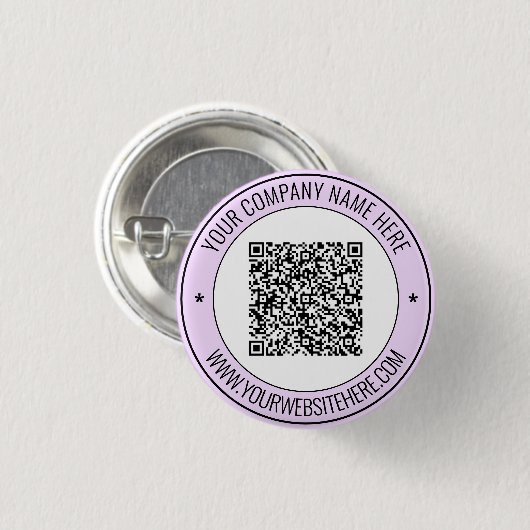 Schaltfläche für die QR-Prüfung Info Personalisier Button (Vorne & Hinten)