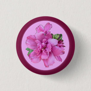 Schaltfläche für die rosa Blume Button