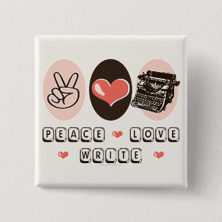 Schaltfläche für die Schreibmaschine von Peace Lie Button