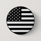 Schaltfläche für die schwarze Amerikanische Flagge Button (Vorderseite)