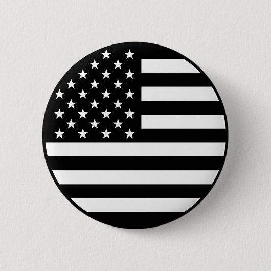 Schaltfläche für die schwarze Amerikanische Flagge Button (Vorderseite)