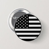 Schaltfläche für die schwarze Amerikanische Flagge Button (Vorne & Hinten)