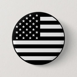 Schaltfläche für die schwarze Amerikanische Flagge Button