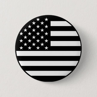 Schaltfläche für die schwarze Amerikanische Flagge Button