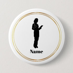 Schaltfläche für die Silhouette des weiblichen Arz Button