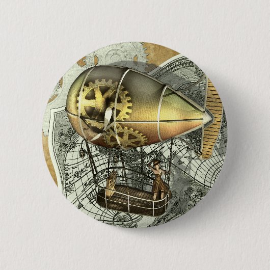 Schaltfläche für die Steampunktrohr-Luftführung Button (Vorderseite)