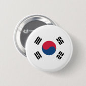 Schaltfläche für die südkoreanische Flagge Button (Vorne & Hinten)