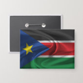 Schaltfläche für die Südsudan-Fahne Button (Vorderseite/Rückseite)