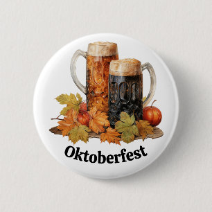 Schaltfläche für die Tasse von Oktoberfest-Bier Button