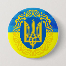 Schaltfläche für die ukrainische Flagge Button