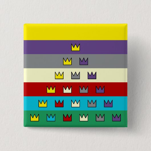 Schaltfläche für die universelle Flag-Kronen Button (Vorderseite)