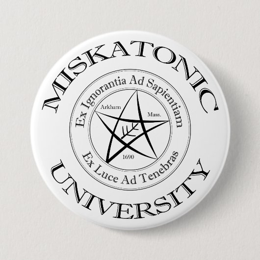 Schaltfläche für die Universität Miskatonic Button (Vorderseite)