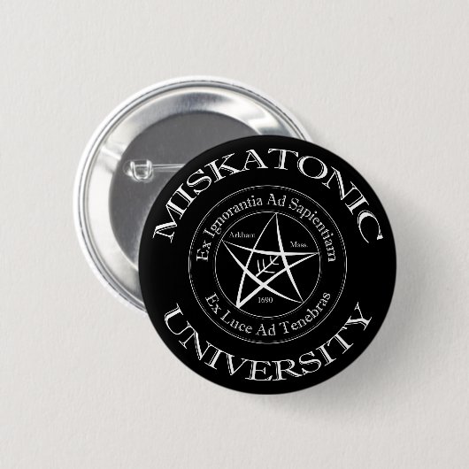 Schaltfläche für die Universität Miskatonic Button (Vorne & Hinten)
