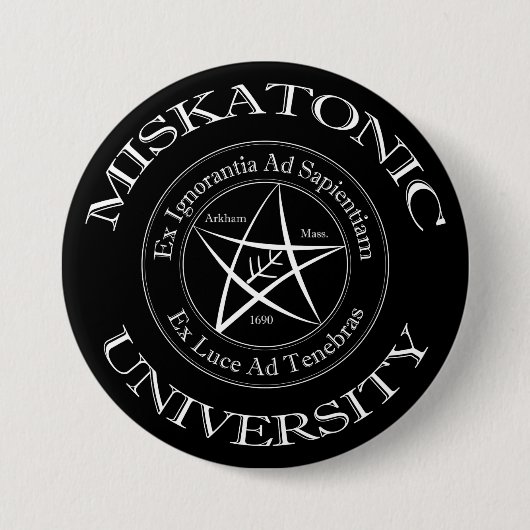 Schaltfläche für die Universität Miskatonic Button (Vorderseite)