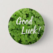 Schaltfläche für die viel Glück-Kleeblatt Button (Vorderseite)