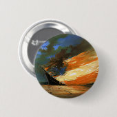 Schaltfläche für die Vintage Abstrakte Burning-Mar Button (Vorne & Hinten)