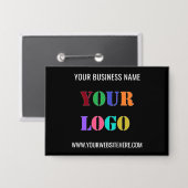 Schaltfläche für die Werbung für Ihr Logo Button (Vorderseite/Rückseite)